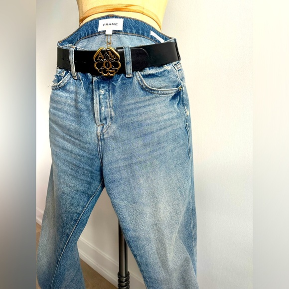 FRAME Le Pixie Slouch High-Waisted Jeans Size 23 - Picture 1 of 6